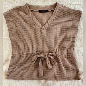 ❄️Dress‎ Tells Waffle Sleeveless Blouse